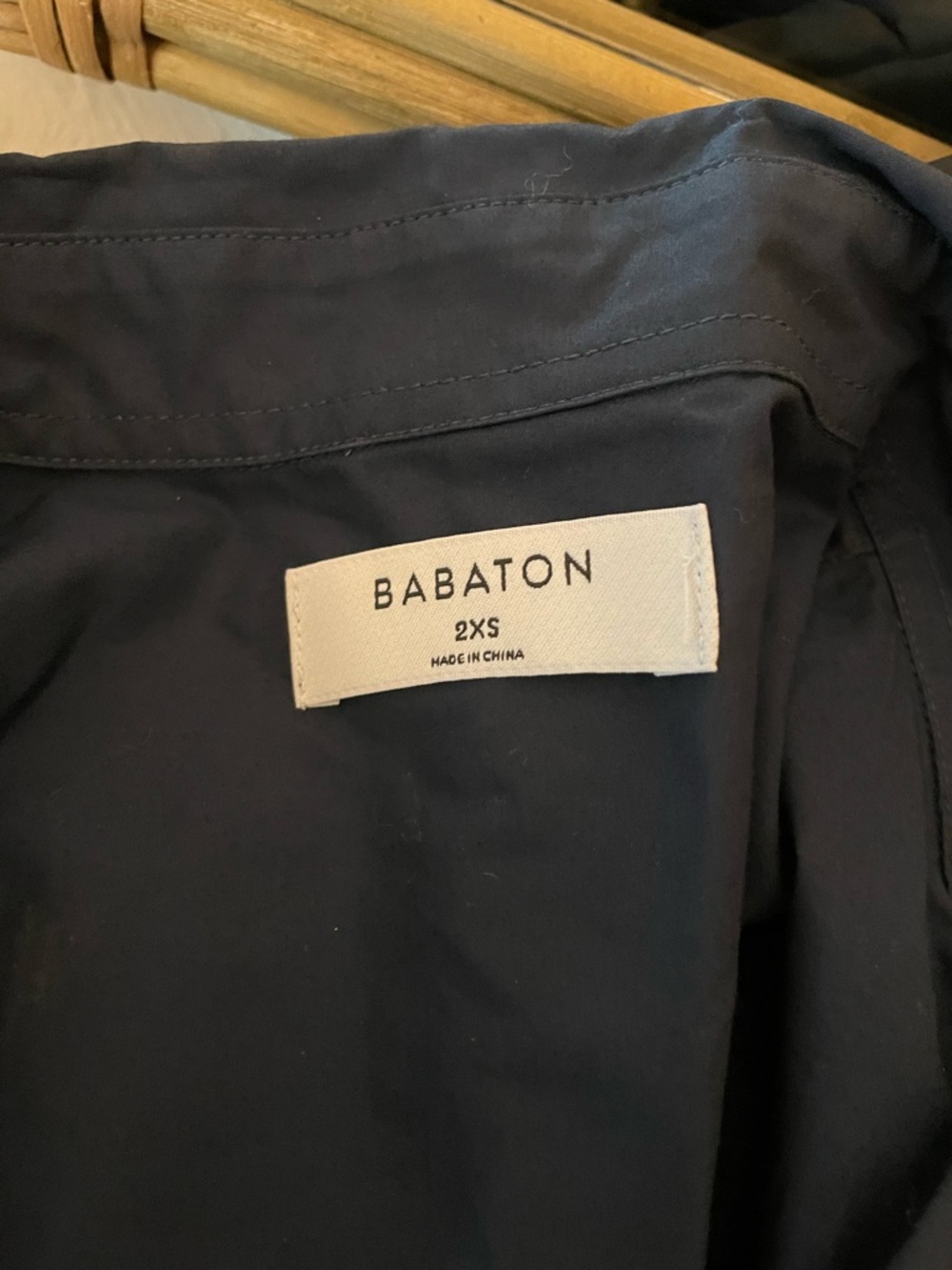 NWT Babaton Carnaby Poplin Slate Blue Belted Shirt Midi Dress 2XS Oversized - Picture 8 of 9